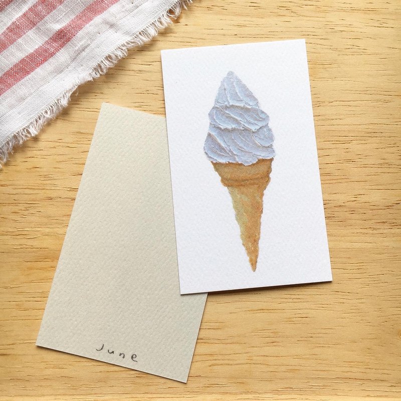 Illustration card |  Ice cream - การ์ด/โปสการ์ด - กระดาษ 