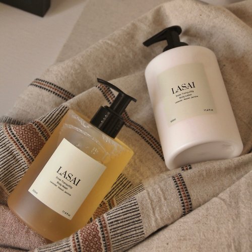 LASAI | 精油香氛沐浴組 | 潔膚露&身體乳 LASAI Body Wash Body Lotion