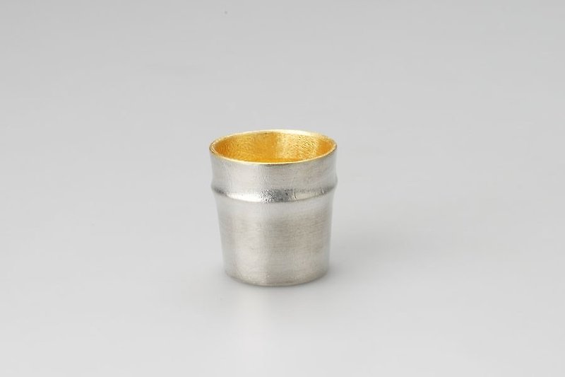 金箔竹筒造型杯 - 酒杯/酒器 - 其他金屬 銀色