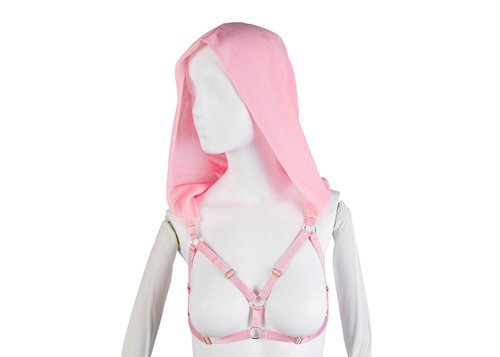 Catzo Club Hood Harness Pink
