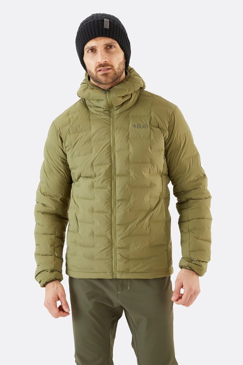 【RAB】Cubit Stretch Down Hoody 保暖羽絨連帽外套男款 綠泥石 - 運動上衣/排汗衫 - 聚酯纖維 多色