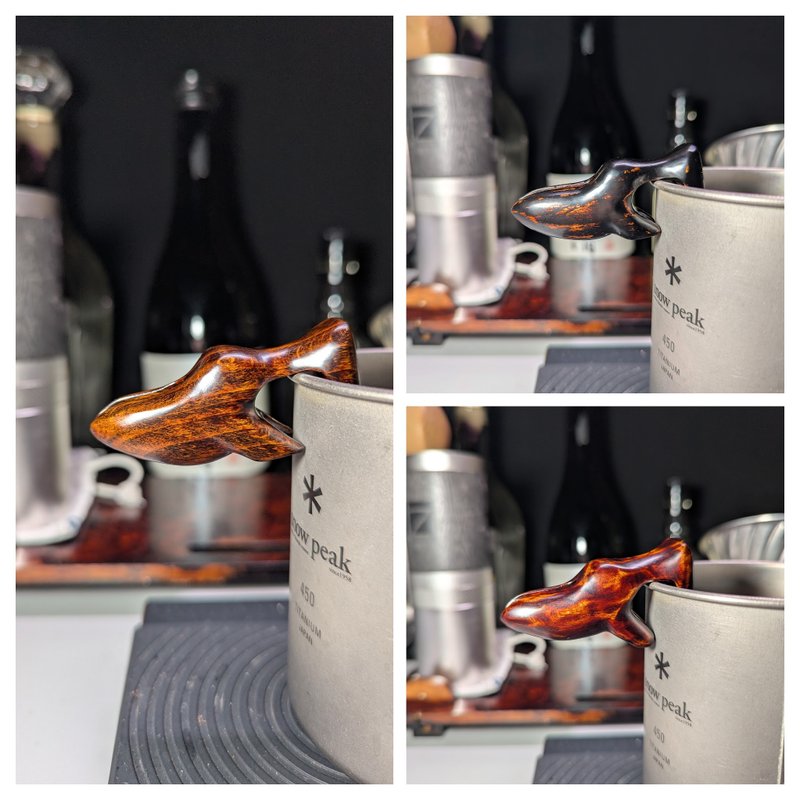 手沖壺嘴 立體版  鯨魚 - 咖啡壺/咖啡周邊 - 木頭 咖啡色