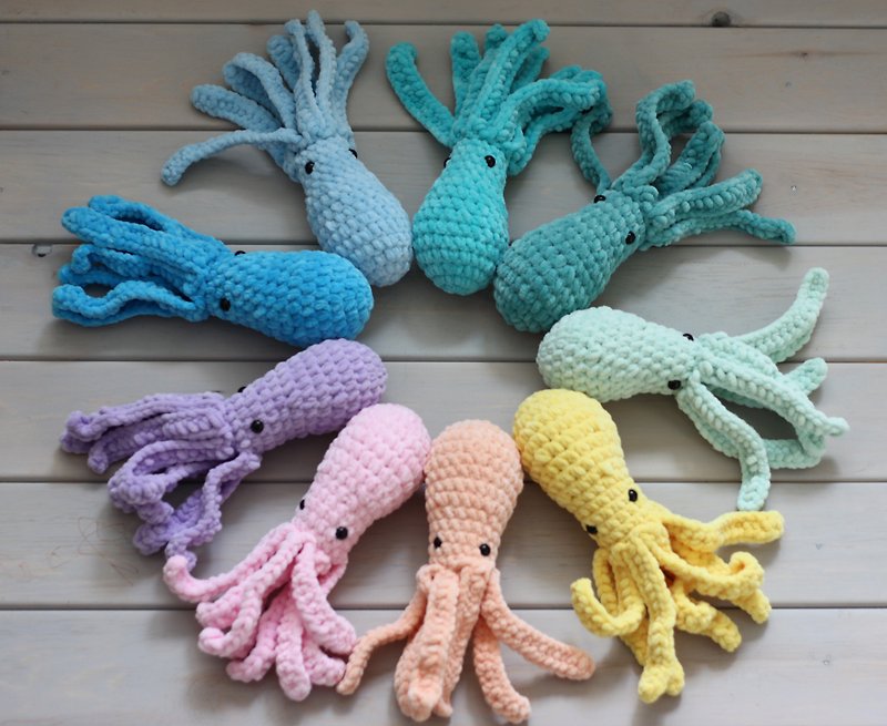 octopus plush,  octopus,  octopus art, octopus decor, octopus home decor, octopu - 嬰幼兒玩具/毛公仔 - 羊毛 