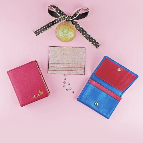Lucky Set: special price 3 genuine leather mini wallets