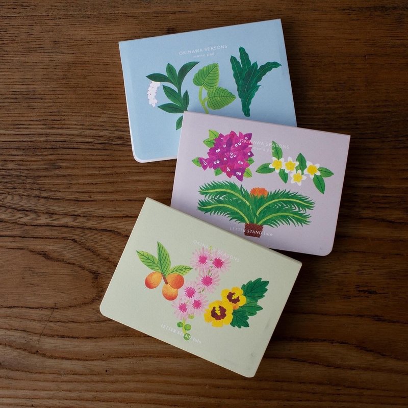 Okinawa botanical memo - Cards & Postcards - Paper Multicolor