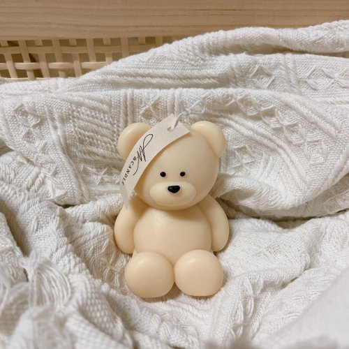 aini candle 泰迪熊 小隻 造型蠟燭 香氛蠟燭 生日禮物 禮盒 七夕