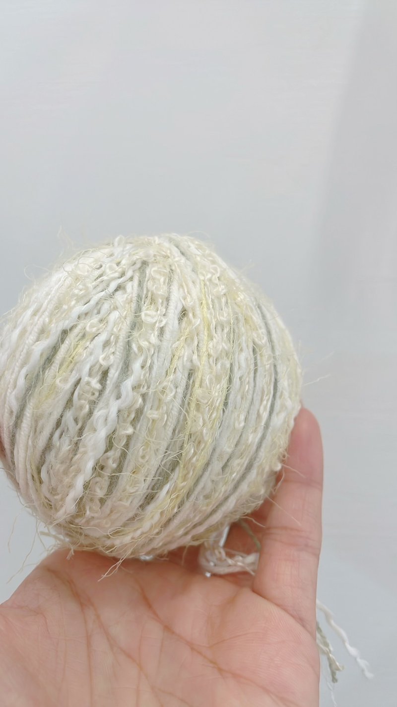 Zhi07-Lemon 100g [Self-mixed thread/Hand-dyed mixed thread/Special thread/Cotton thread/DIY/Knitting - เย็บปัก/ถักทอ/ใยขนแกะ - ผ้าฝ้าย/ผ้าลินิน 