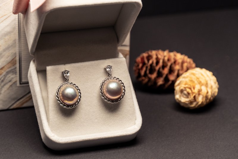 Natural Pearl Vintage Twist Roll Earrings - Earrings & Clip-ons - Other Metals Silver