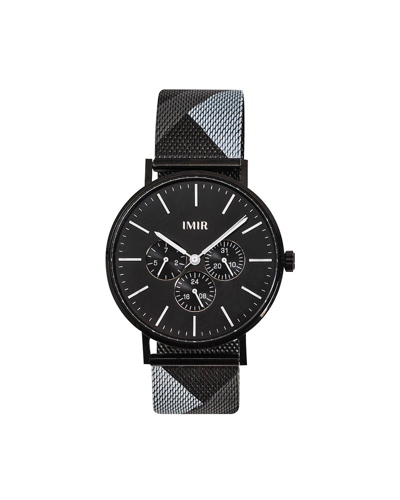 IMIR British Style | Starry Skyブラックシェル (40mm) - 腕時計 - ステンレススチール 