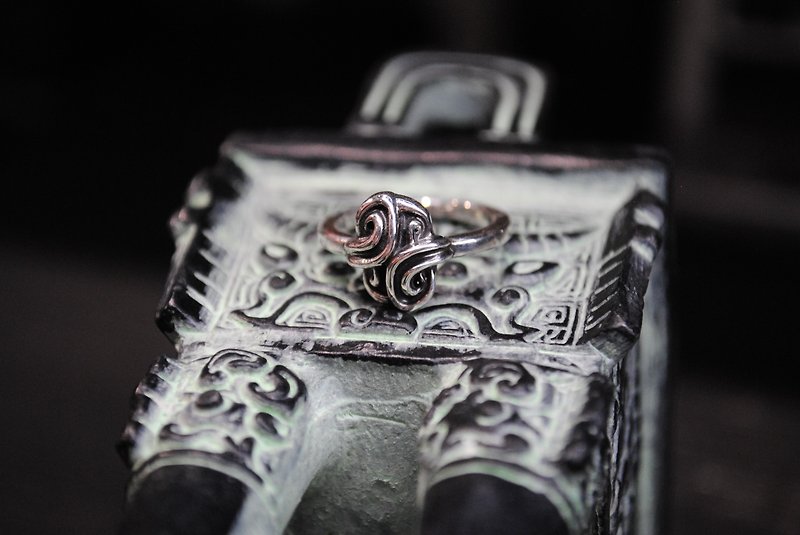 Bronze Souls/handmade silver/ring/floating pattern fine ring - General Rings - Silver Silver
