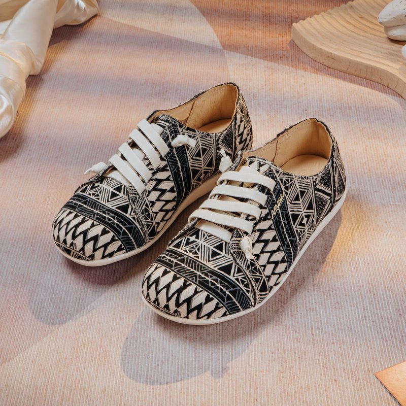 [Wide-foot friendly] MIT comfortable steamed bun shoes. Cloth. National Totem 2715 - Women's Casual Shoes - Cotton & Hemp Gray