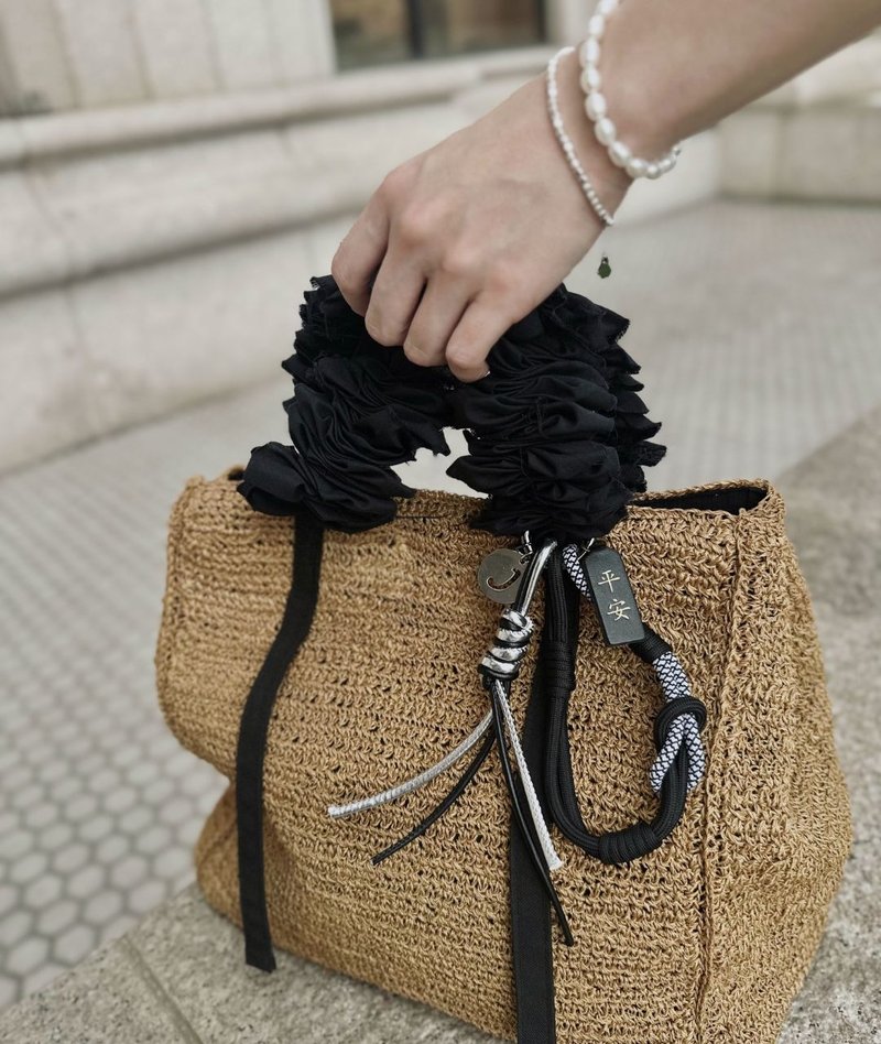 【MISIA】3in1 phone/key/bag charm 三合一手工編織繩索開運掛件 - 吊飾/掛飾 - 真皮 