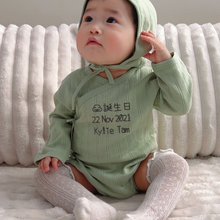 蛇年干支ベビーメモリアル服 彫刻入り 5色純綿と天然染料使用