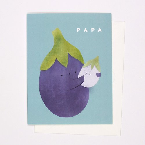 Pianissimo Press The Aubergines - Papa Greeting Card