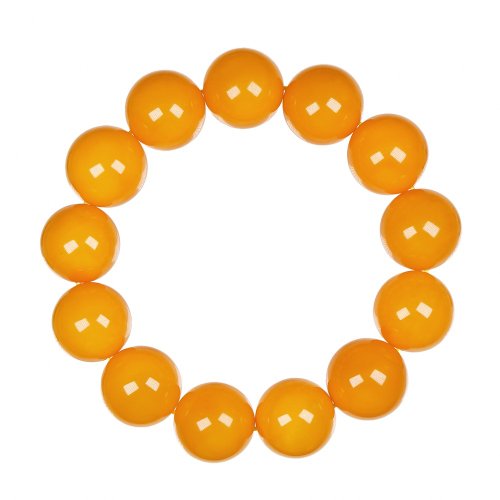 正佳珠寶 Gemsrich Jewelry 【正佳珠寶】老蜜蠟琥珀 蒐藏級陽橙老蜜 17.8-18.3mm 老蜜蠟手珠
