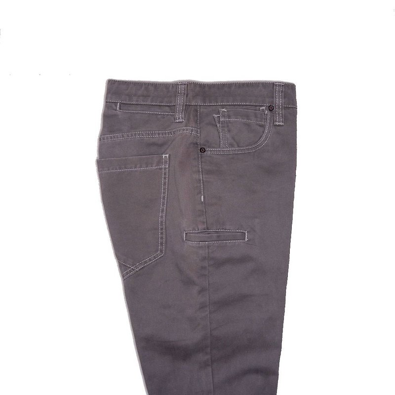 TO003 Tokyo Cocoa 9 Pocket Traveler Pants - กางเกงขายาว - ผ้าฝ้าย/ผ้าลินิน สีกากี