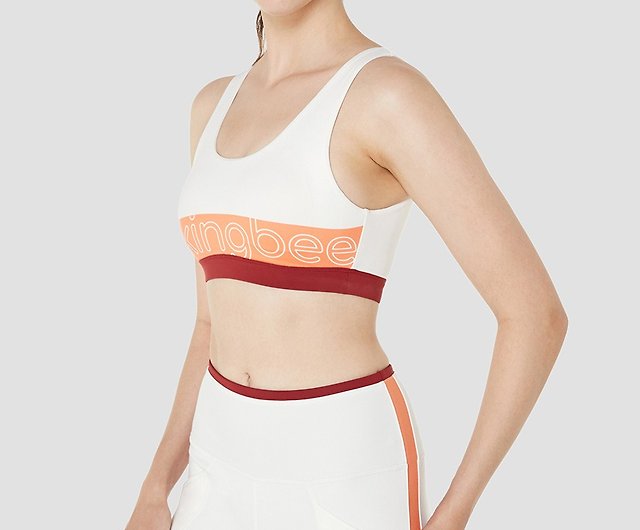 Dots Bra - White - Shop Wakingbee Women's Sportswear Tops - Pinkoi
