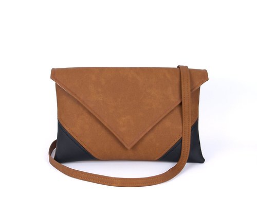 LudaMelnick Small Vegan Leather Crossbody Bag for Women Clutch Purse
