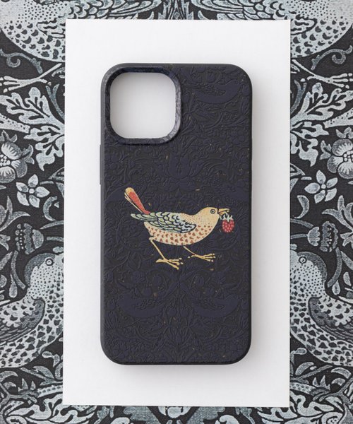 jubileedesign 威廉莫里斯設計iPhone13mini PBAT生物可分解環保手機殼 墨黑