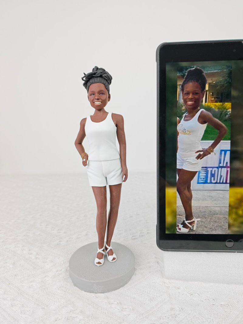 客製化人物公仔 人偶 3D人像畫 似顏繪 肖像 定製 生日 紀念  90 - 公仔/玩偶 - 黏土 多色