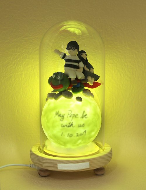 deexplorerworkshop pepe青蛙人像版星球密語燈,最貼心的禮物,角色系列