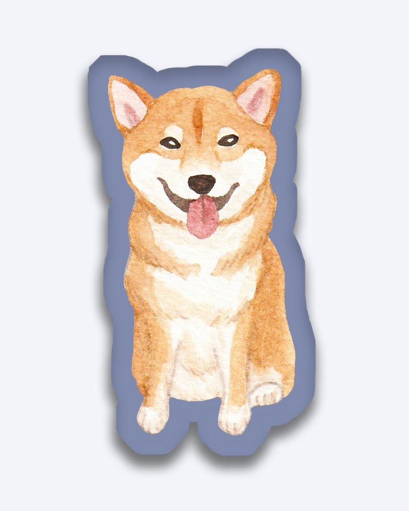 Shiba Inu Puppy Pillow Goo 𠱸 - Pillows & Cushions - Cotton & Hemp Multicolor