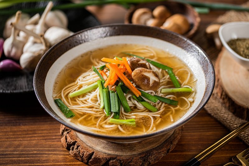 Table Top Scallion and Garlic Soup Noodles 4 Boxes / Box - Health Foods - Fresh Ingredients Green