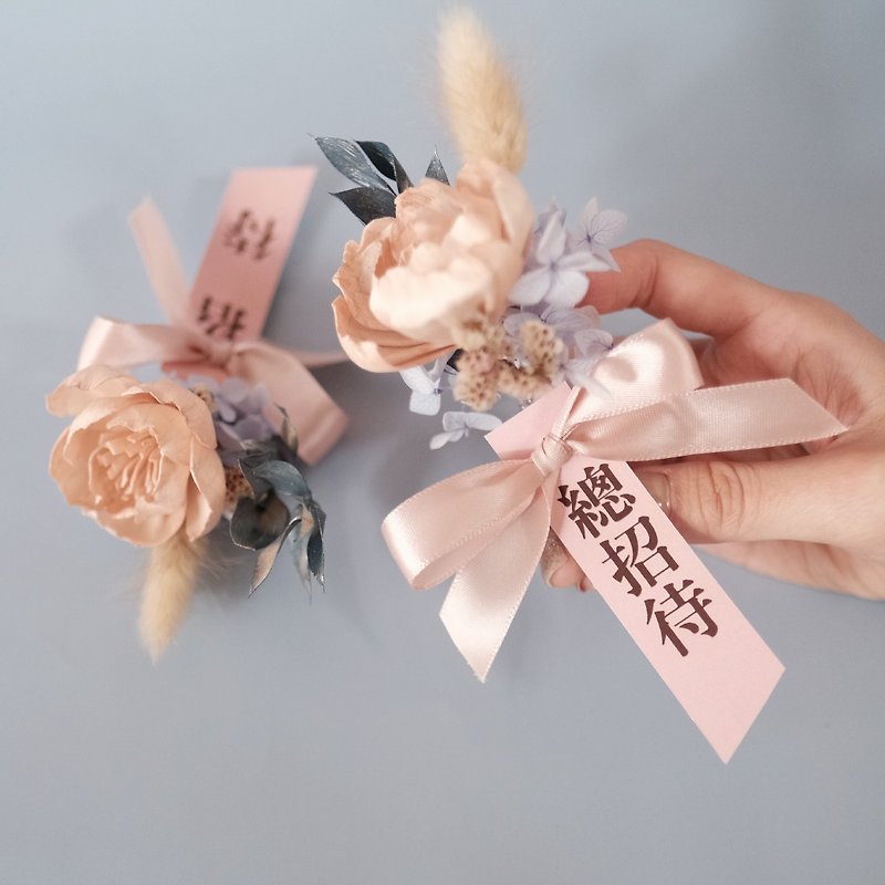 Wedding corsage | Reception corsage | Groomsmen corsage can be customized with dried Sola flowers - Dried Flowers & Bouquets - Plants & Flowers 