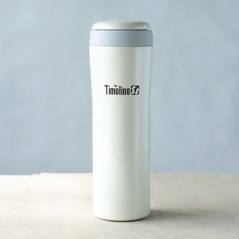 [Welfare products 50% off] Timolino Carrying Cup (Pearl White) 400ml-without outer box - กระบอกน้ำร้อน - สแตนเลส ขาว