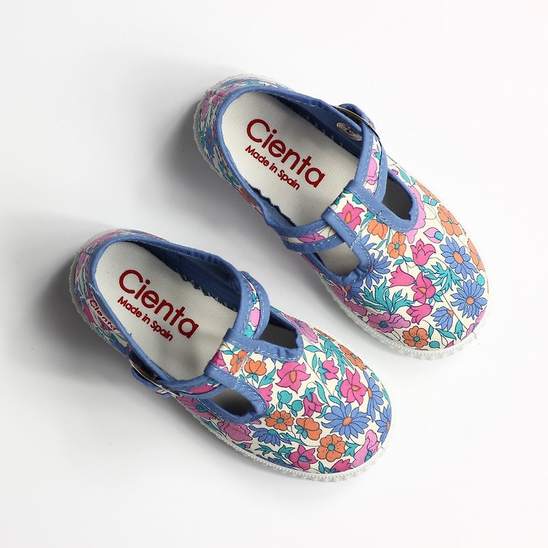 西班牙國民帆布鞋 CIENTA 51076 90淺藍色 童鞋尺寸 - 童裝鞋 - 棉．麻 藍色