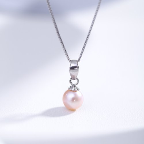 Pink Laboratory 粉紅製造 天然淡水珍珠925純銀配件項鍊