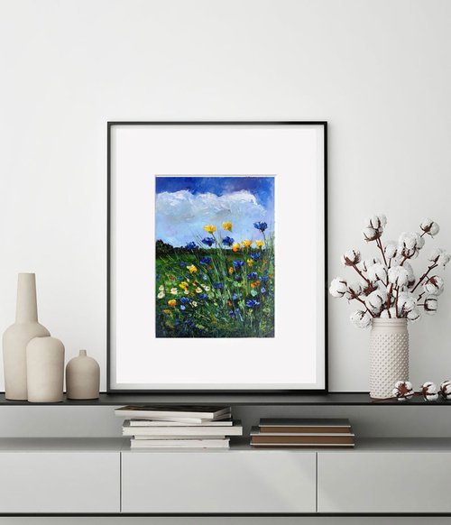 油絵 絵画 【野花の風景】 | HIROSHI1990