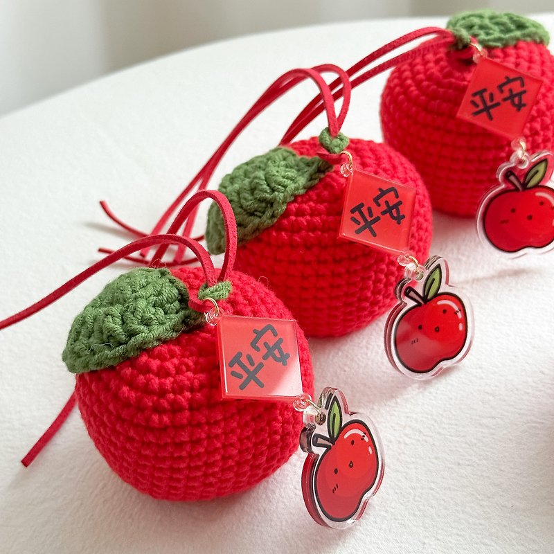 Ping'an'an handmade knitted mix hand-painted hanging tags - Items for Display - Other Materials 