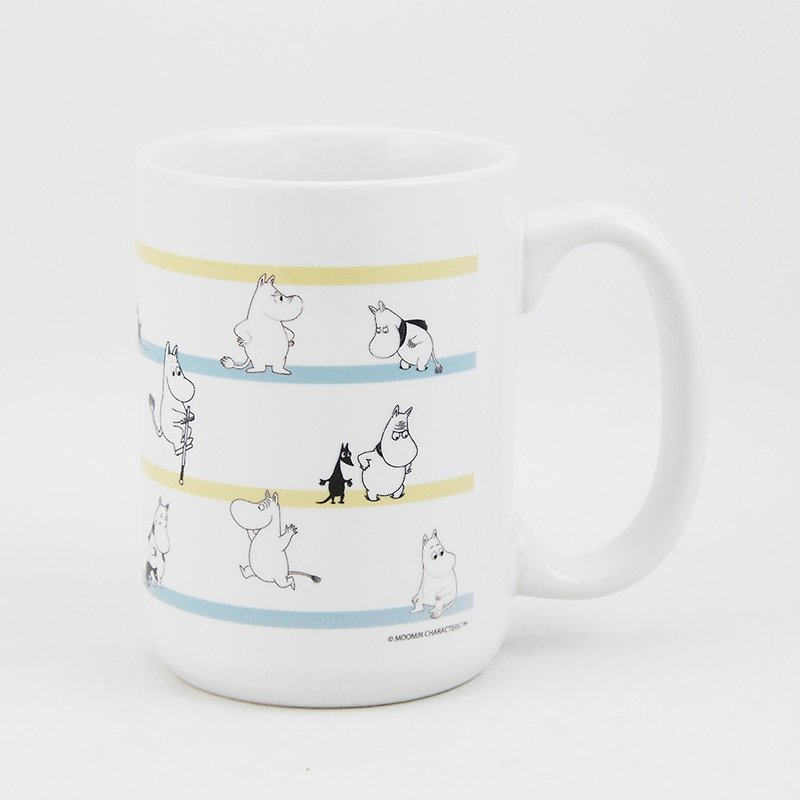 Moomin嚕嚕米授權 - 牛奶杯：【moomin踩高蹺】 - 咖啡杯/馬克杯 - 瓷 藍色