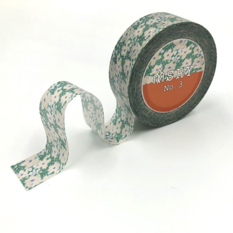 Rachel's No. 3 Printed Washi Tape | 15mm - มาสกิ้งเทป - กระดาษ สีเขียว