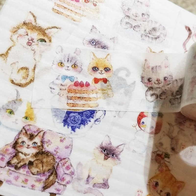 Washi Tape Cats - มาสกิ้งเทป - กระดาษ 