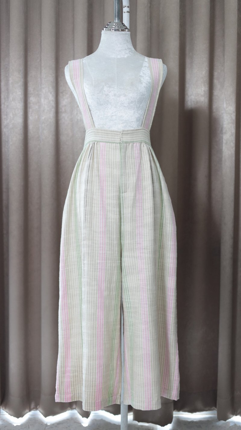 Loom & Leaf - Artisanal Hight-Waist Overalls - 吊帶褲/連身褲 - 棉．麻 多色