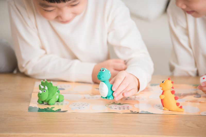 Modo Clay Hand Knead DIY Set [Dinosaur Adventure Fun] 270g - ของเล่นเด็ก - ดินเหนียว หลากหลายสี