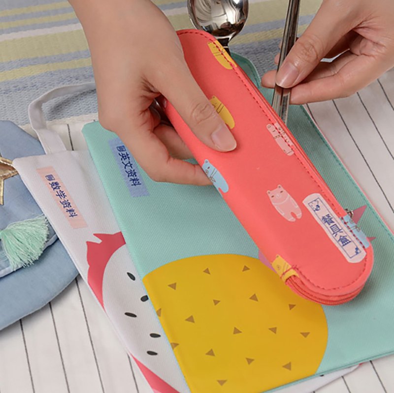 Brother TZe-FAE3 Iron-On Cloth Label Tape (12mm Pink Cloth Blue Lettering) - Other - Paper Pink