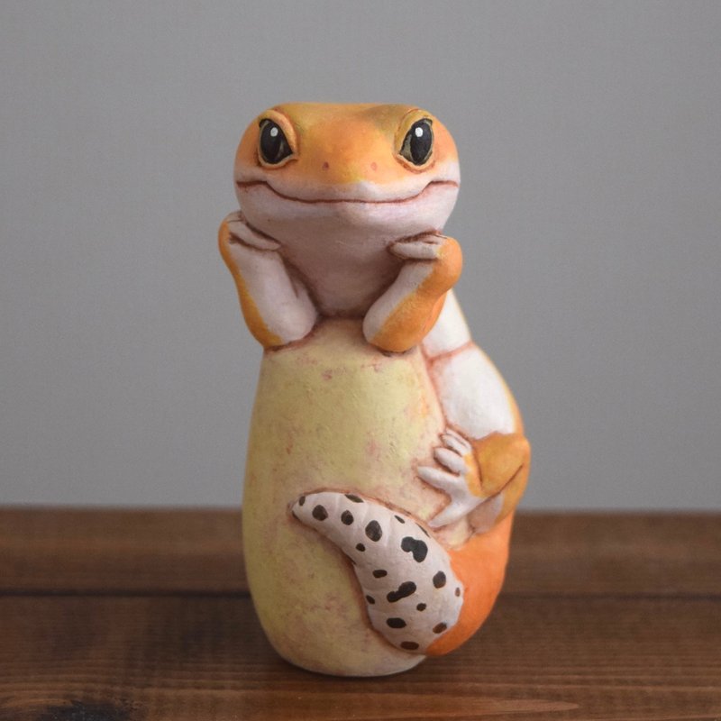 Pompous Leopard Gecko Tangerine - Items for Display - Other Materials Orange