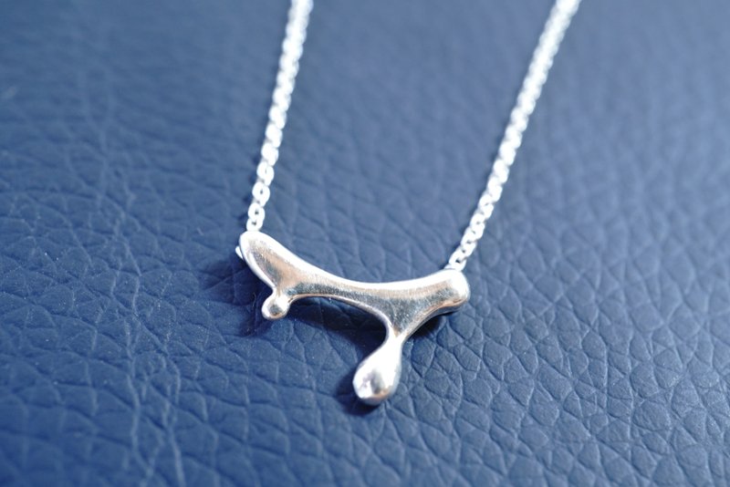dripping water top 133 - Necklaces - Other Metals Silver