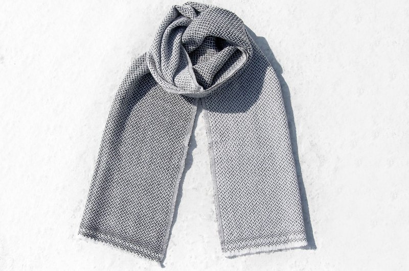 Kashmir Cashmere / knitted scarf / pure wool scarf / wool shawl-thick Japanese hills - ผ้าพันคอถัก - ขนแกะ หลากหลายสี