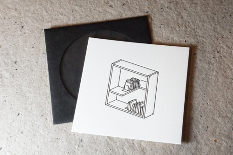 HOLE ART   MYSTERY SHELF    -BLACK- - 卡片/明信片 - 紙 