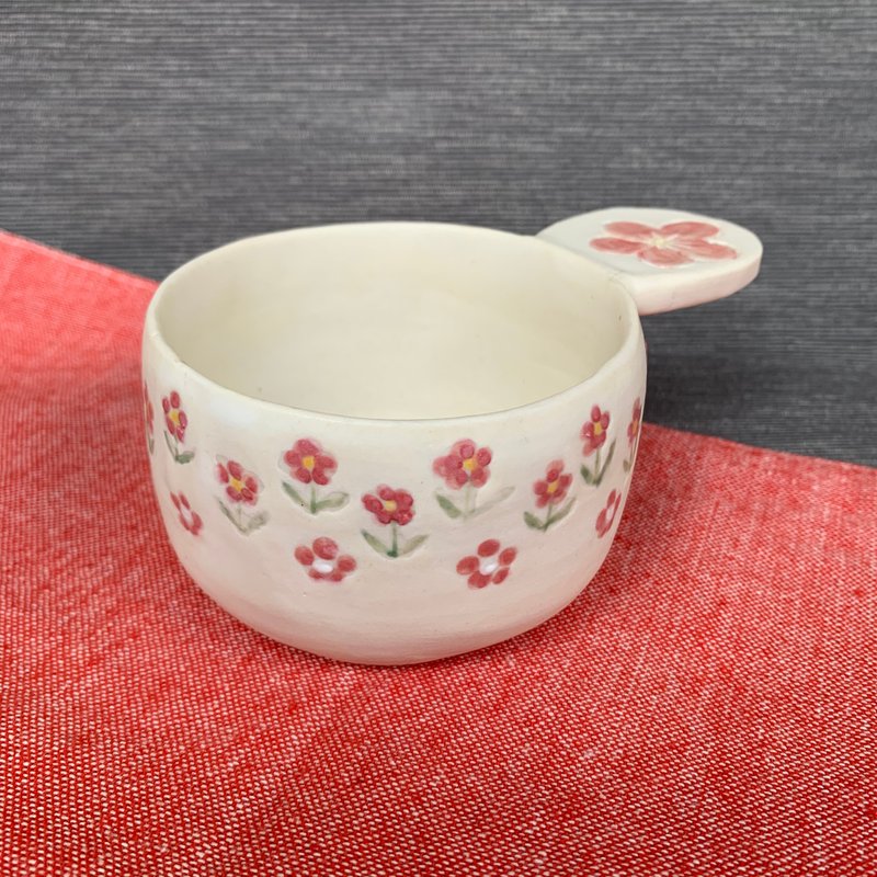 Pottery bowl or cup from A Lu Garden/Hand-painted/U.S. imported clay (this one only) - Pottery & Ceramics - Pottery Multicolor