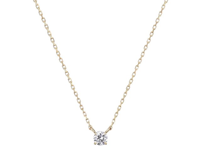 Japan MONATELIER | K10 (Gold) Natural Diamond Necklace 【Nate