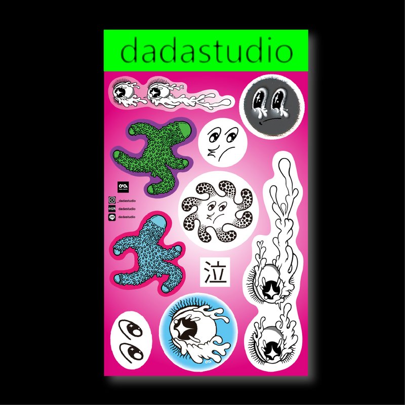 Illustration sticker PVC waterproof - Stickers - Plastic Multicolor