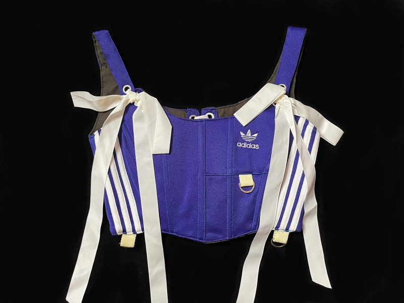 REGETHER Vintage Reworked Sportswear Strap Vest-adidas Originals - Women's Vests - Cotton & Hemp Blue