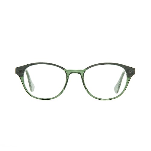 框框 2ND FRAME 粉綠/透明綠色板材仿木威靈頓框眼鏡