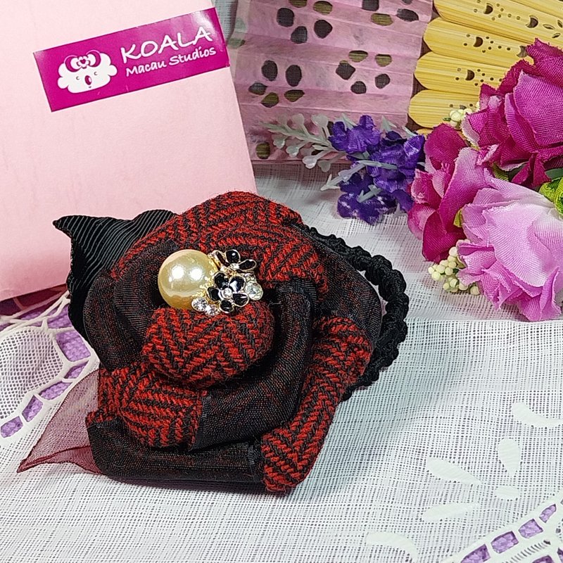 Forest series handmade jewelry rose flower hairband - Hair Accessories - Other Materials 