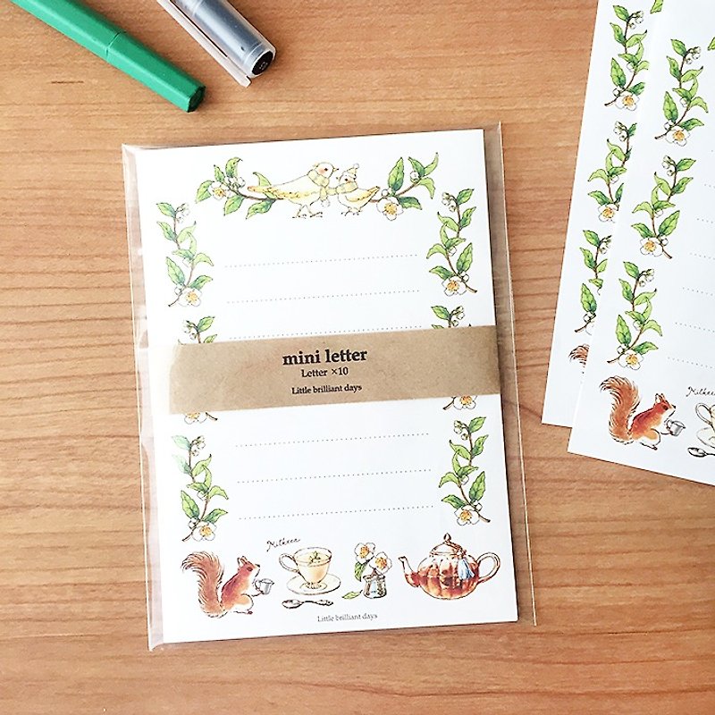 Mini Letter Milktea - ซองจดหมาย - กระดาษ สีเขียว